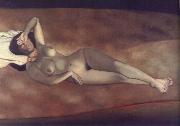 Felix Vallotton Female Nude Lying on the Beach Germany oil painting artist